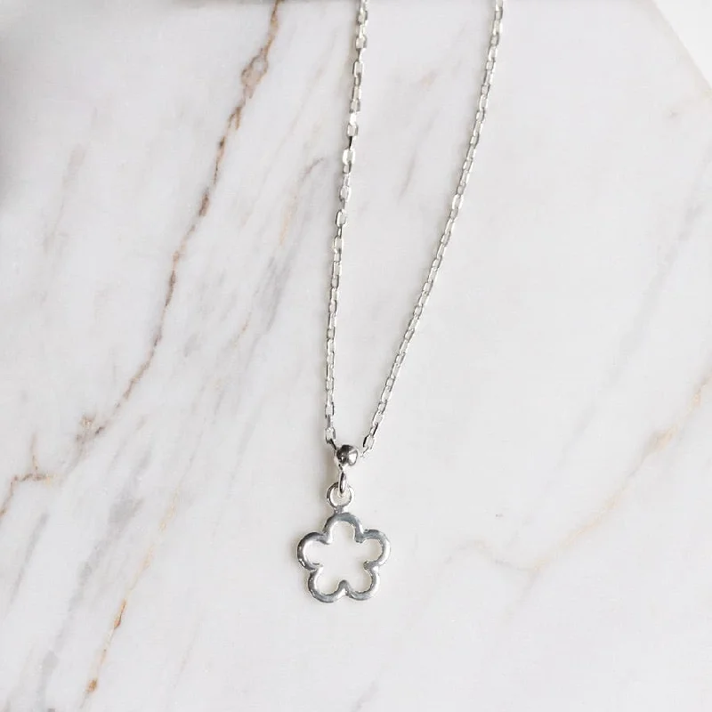 Sterling Silver Posy Necklace