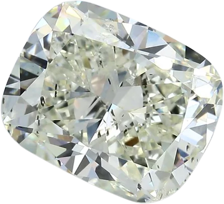 4.01 Carat N I1 Elongated Cushion Natural Diamond