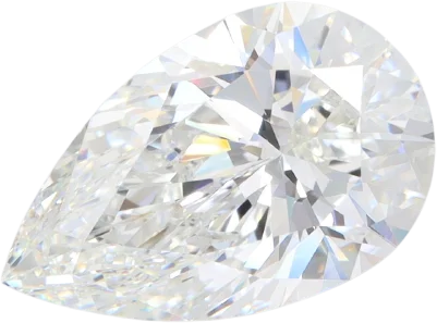 4.05 Carat F IF Pear Lab Diamond