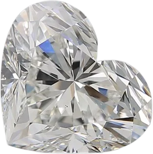 5.02 Carat H SI1 Heart Natural Diamond