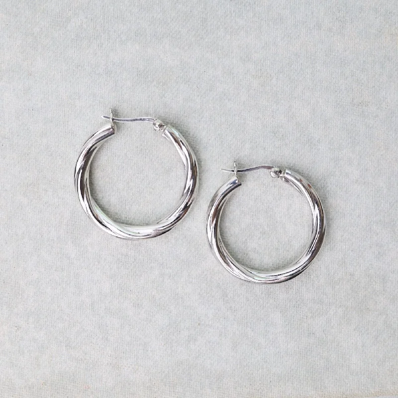 30mm Twisted Hoops