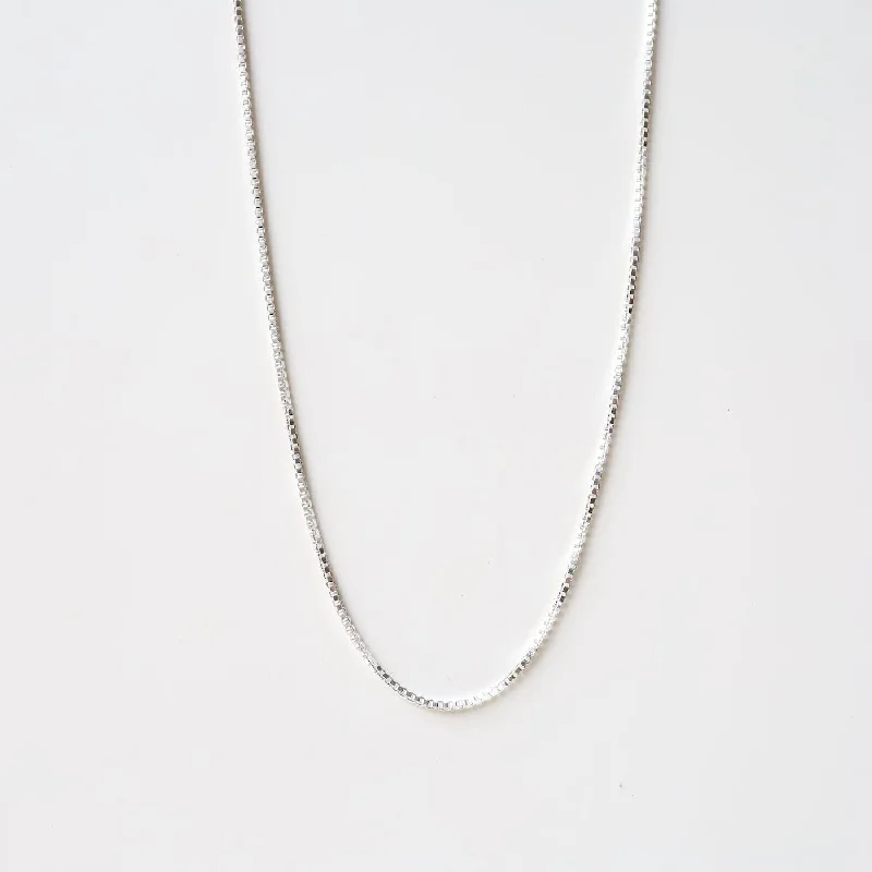 Sterling Silver Box Chain - 30"