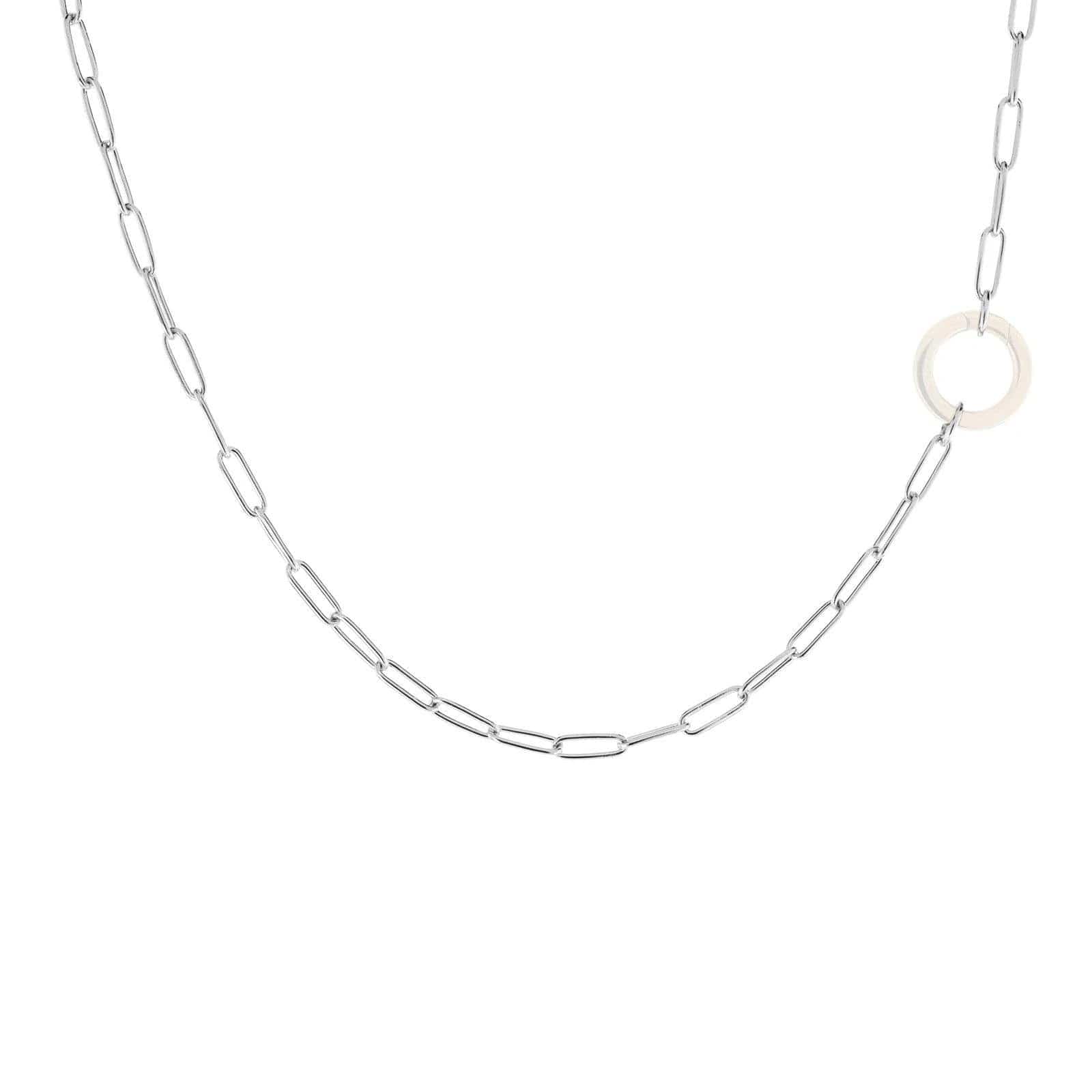 2.9mm Silver Link Chain With Clasp 18" - No Hinge