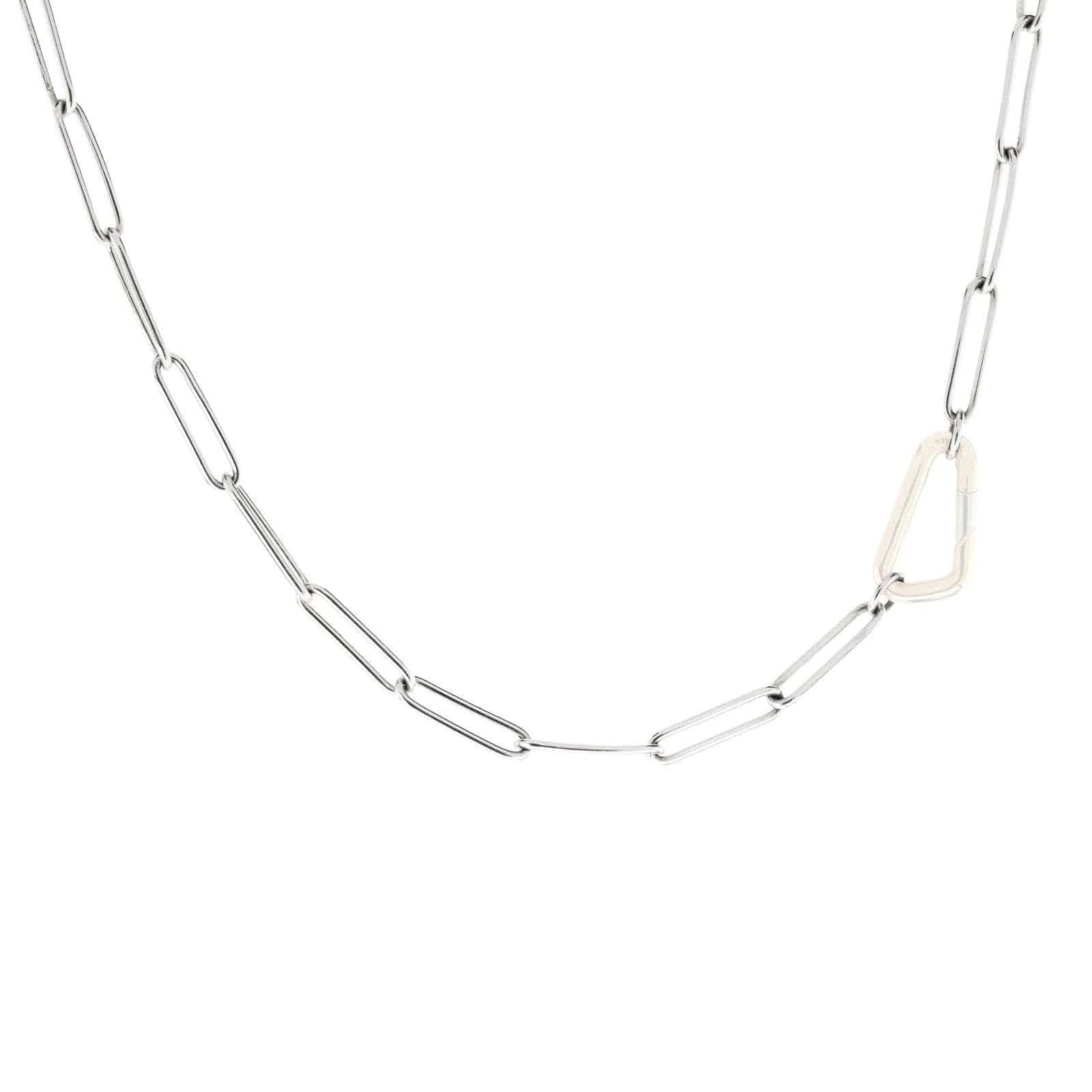 3.8mm Silver Link Chain With Clasp - No Hinge