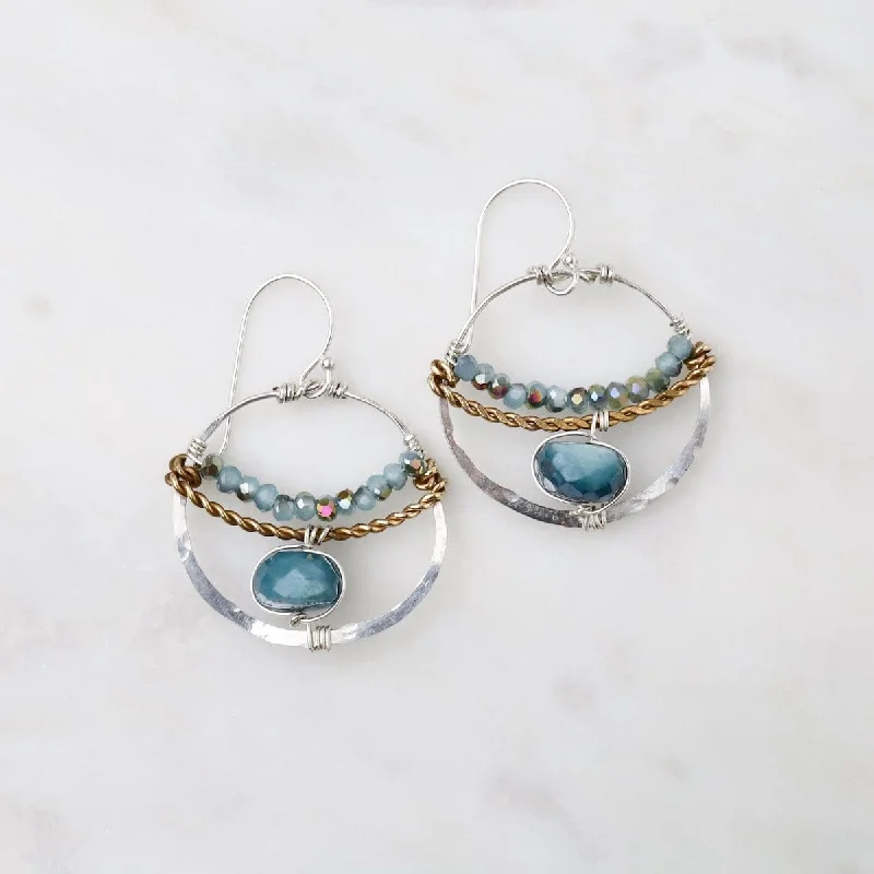 Sea Froth Hoop Earrings