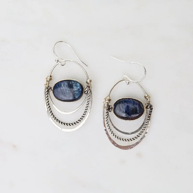 Kyanite Hoop Earrings