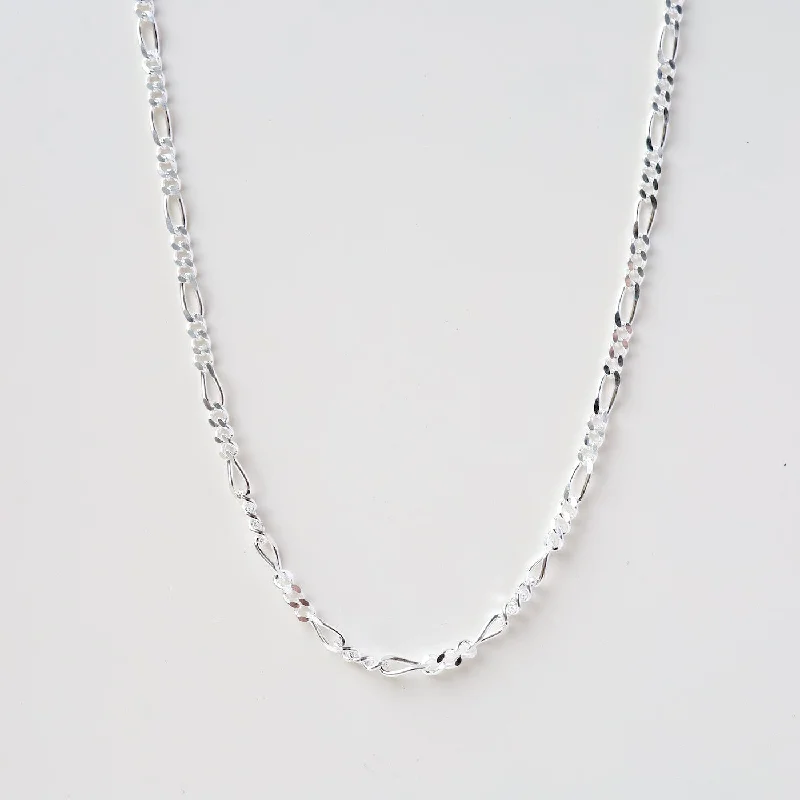 Sterling Silver Figaro Chain - 20"