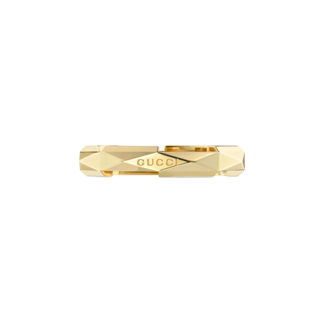 Gucci 18K Yellow Gold 4mm Link to Love Ring