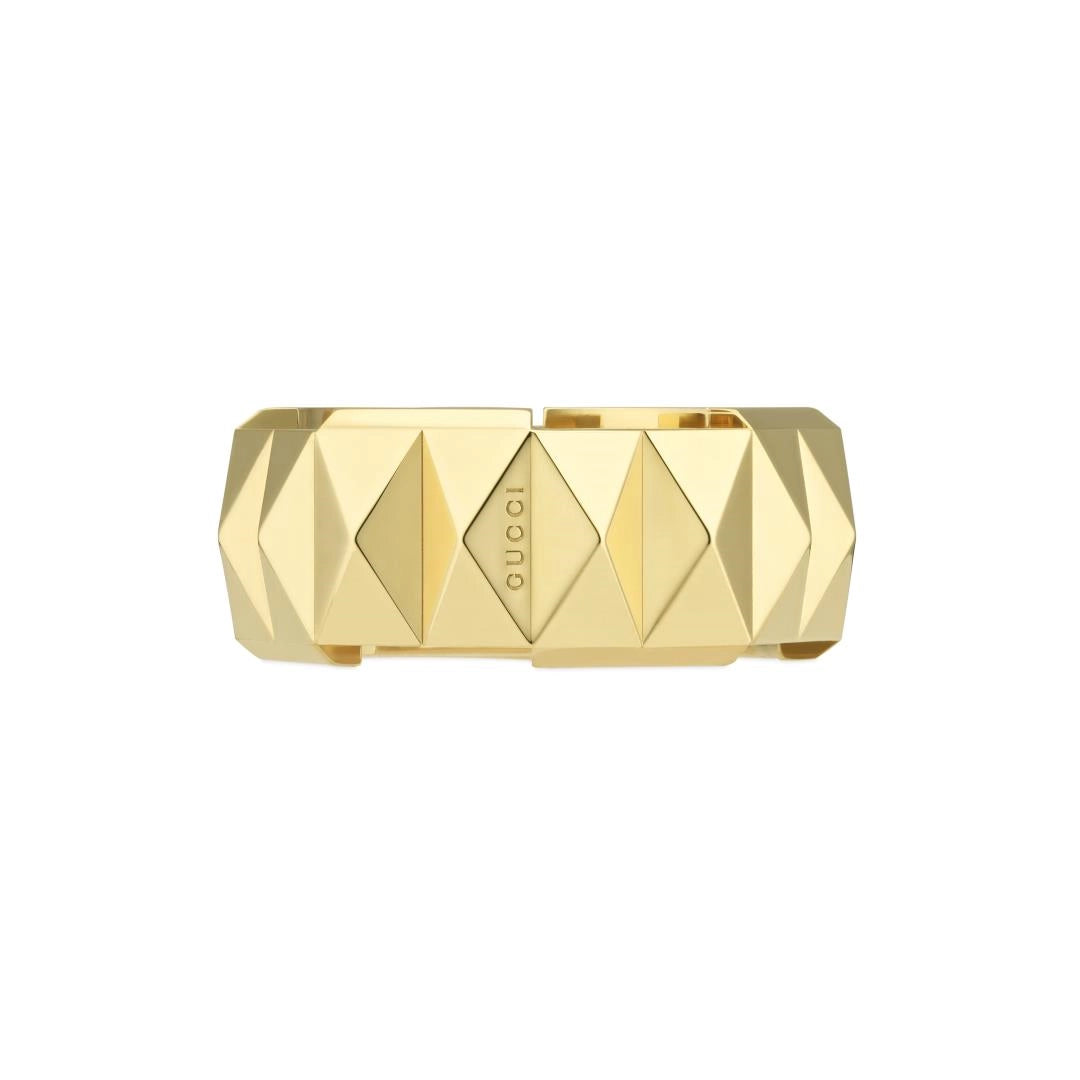 Gucci 18K Yellow Gold 9mm Link to Love Ring