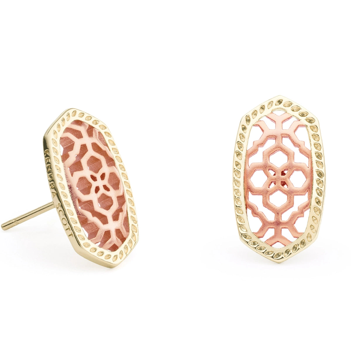 Kendra Scott Ellie Earring in Gold and Rose Gold Filigree Mix