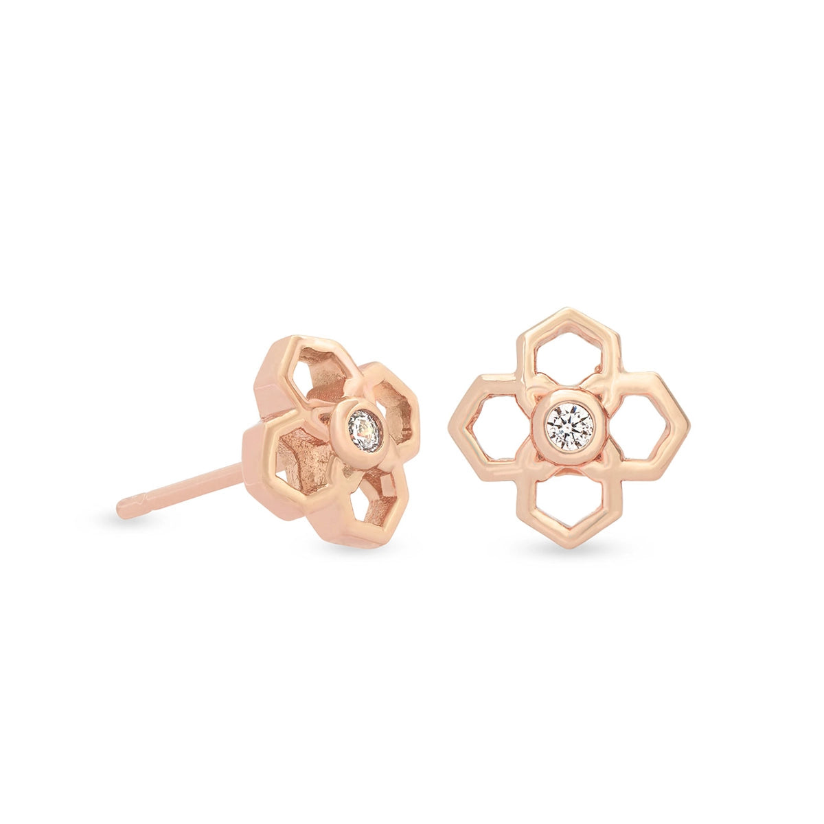 Kendra Scott Rue Stud Earring in Rose Gold