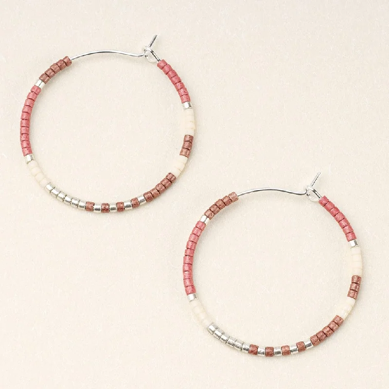 Scout Chromacolor Miyuki Small Hoop - Blush Multi/Silver