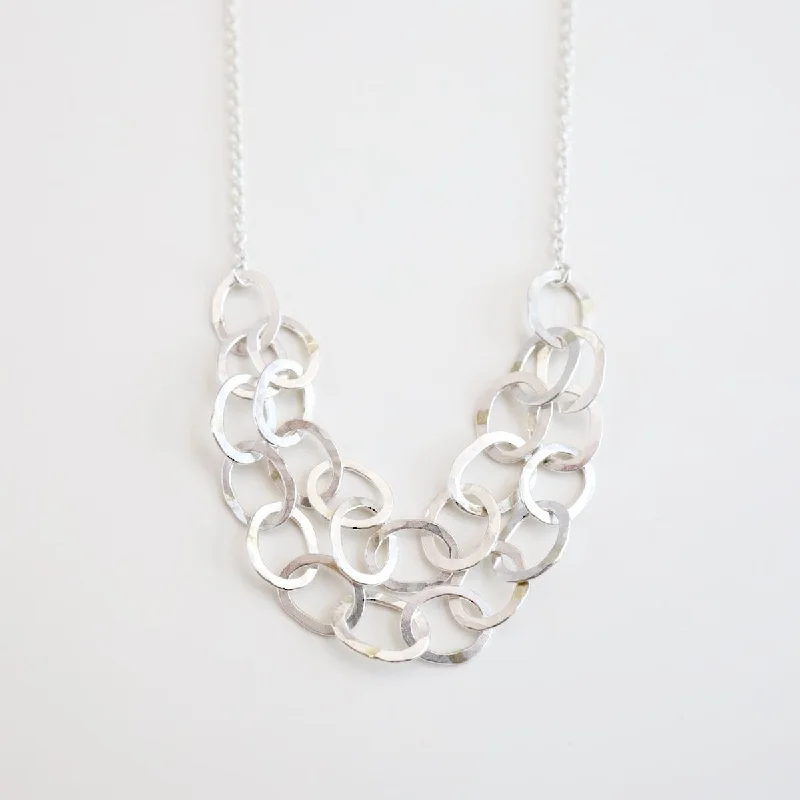 Sterling Silver Double Linked Chain Necklace