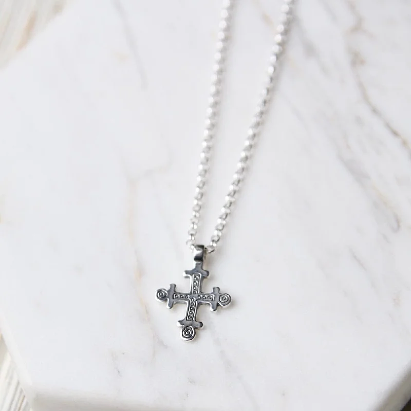 Coptic Cross Necklace -Sterling Silver