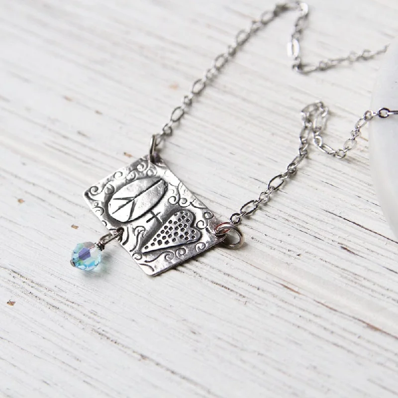 Sterling Silver Peace and Love Necklace