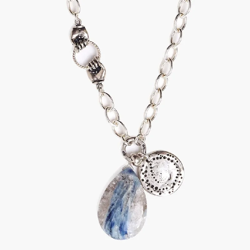 Silver Kyanite Carpe Diem Necklace