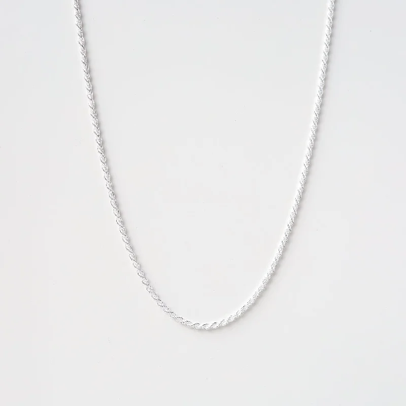 Sterling Silver Rope Chain - 16"