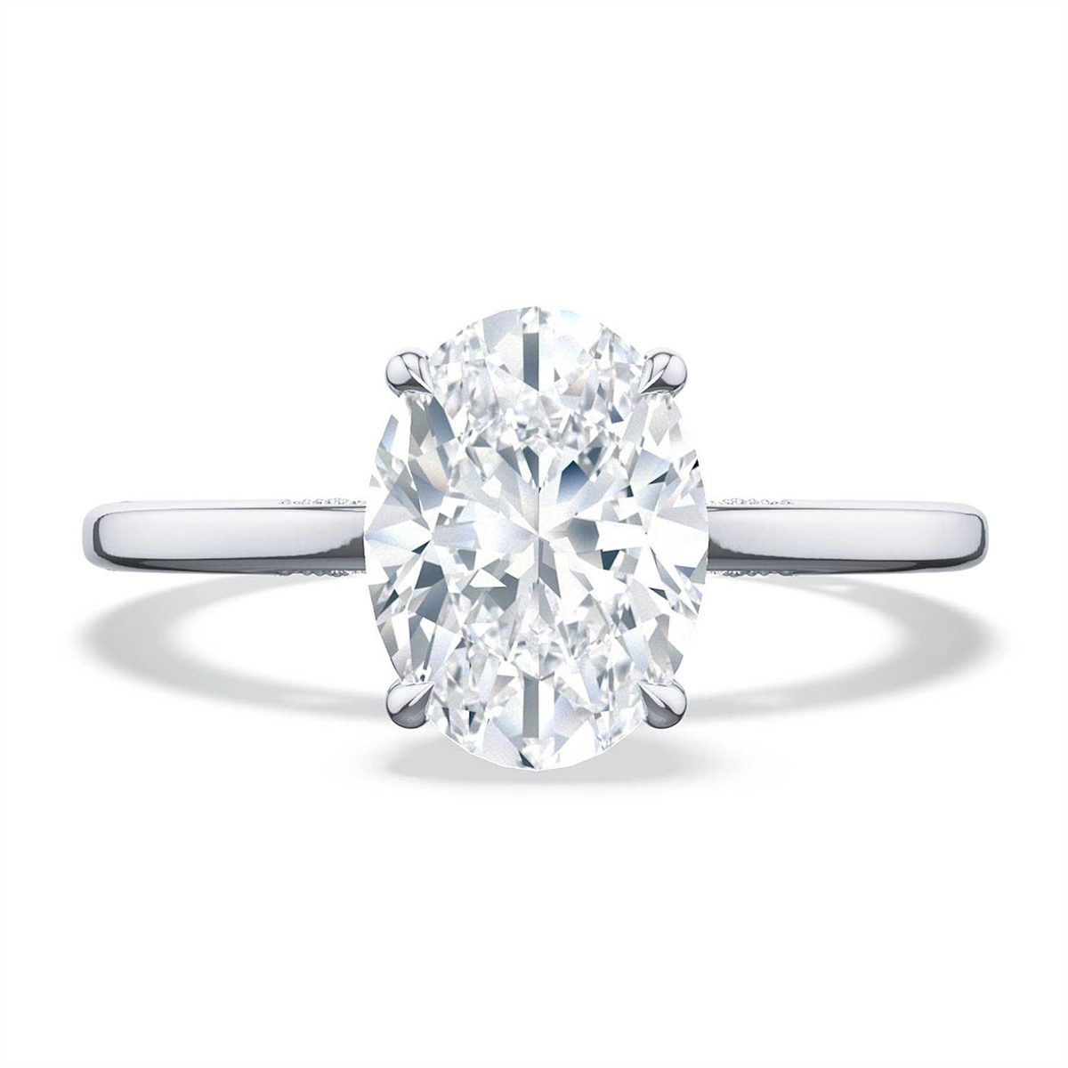 Tacori 18K White Gold Hi-Polish Semi Mount Ring