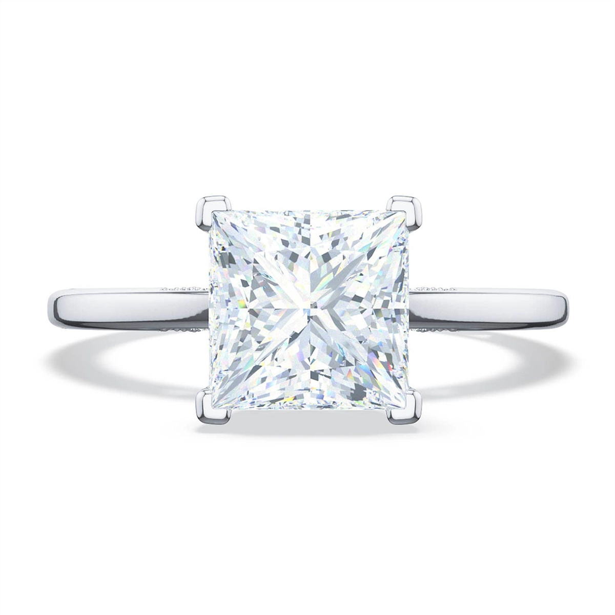 Tacori 18K White Gold Hi-Polish Semi Mount Ring