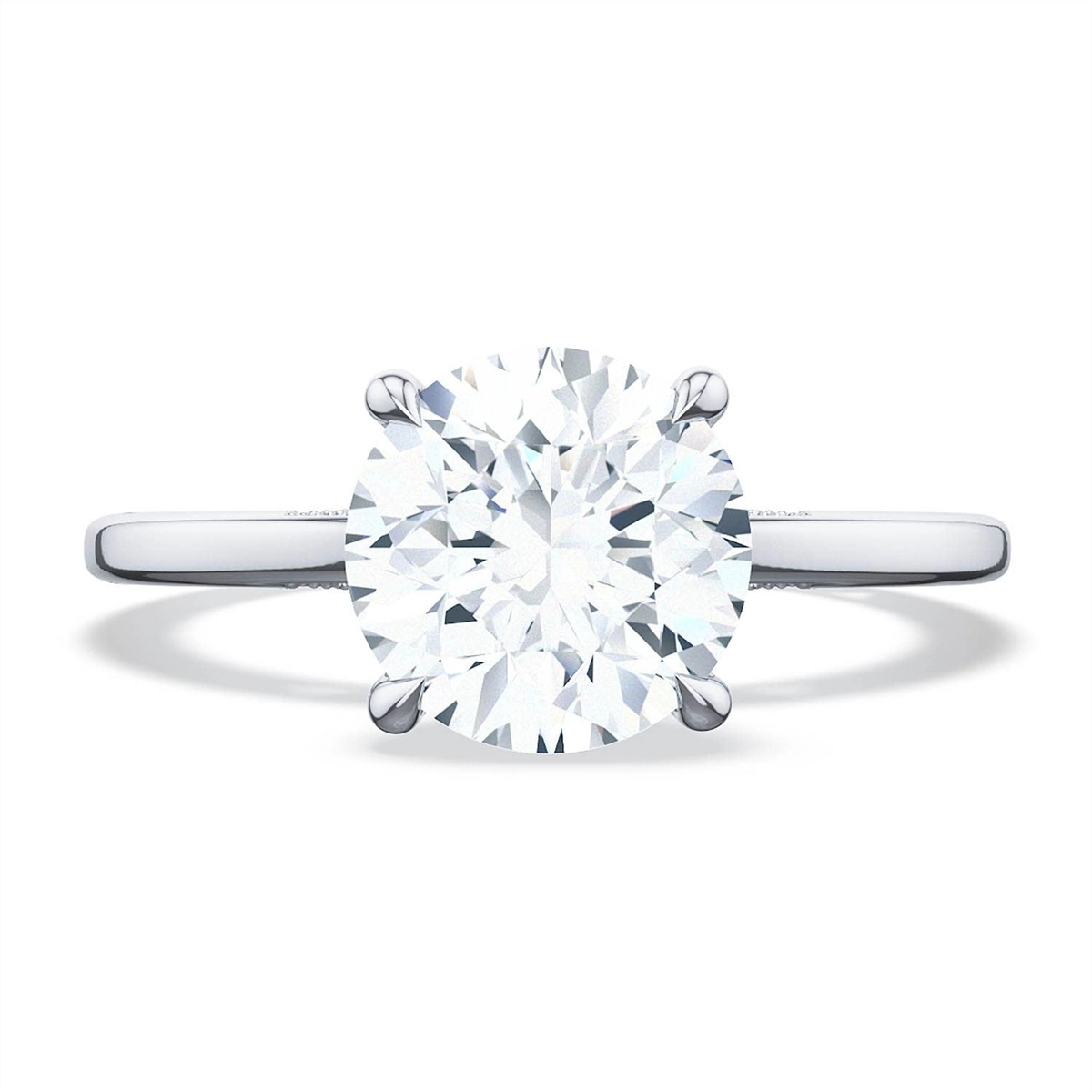 Tacori 18K White Gold Hi-Polish Semi Mount Ring