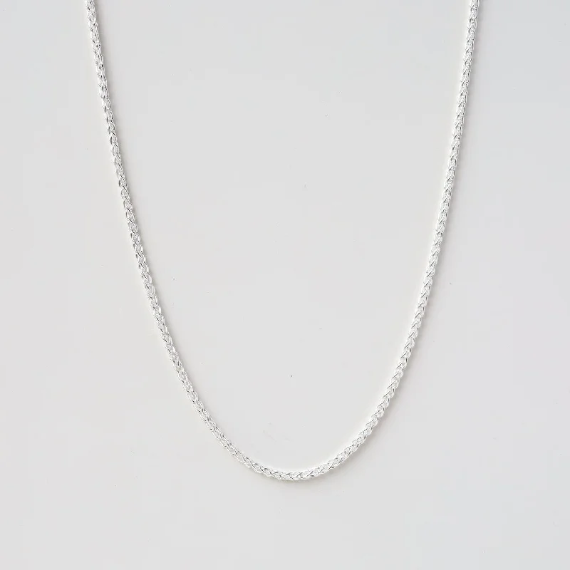 Sterling Silver Wheat Chain - 16"